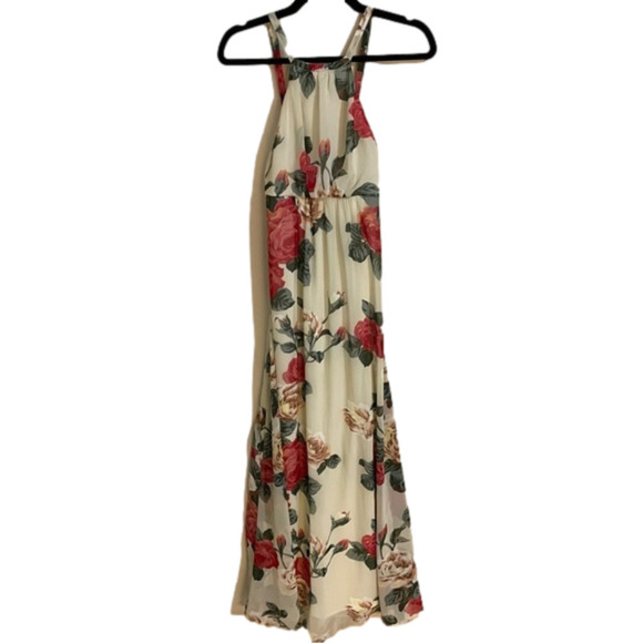Show me your muMu amanda rose floral halter maxi dress, size XS - Picture 4 of 9